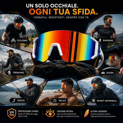 RACEVISION - Occhiali polarizzati con lenti UV400