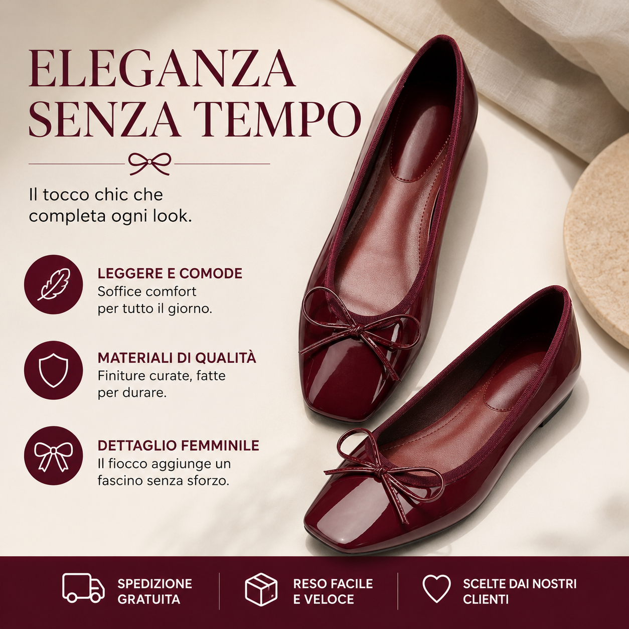 Noelle | Ballerine con Supporto Plantare