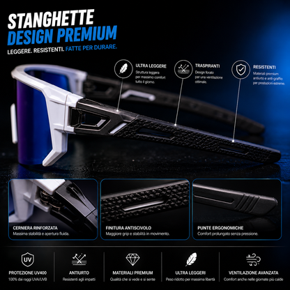 RACEVISION - Occhiali polarizzati con lenti UV400